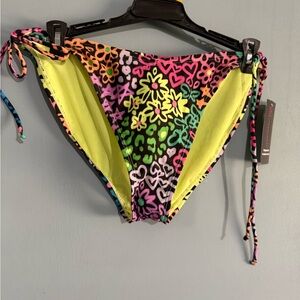 No Boundaries Neon Floral Bikini